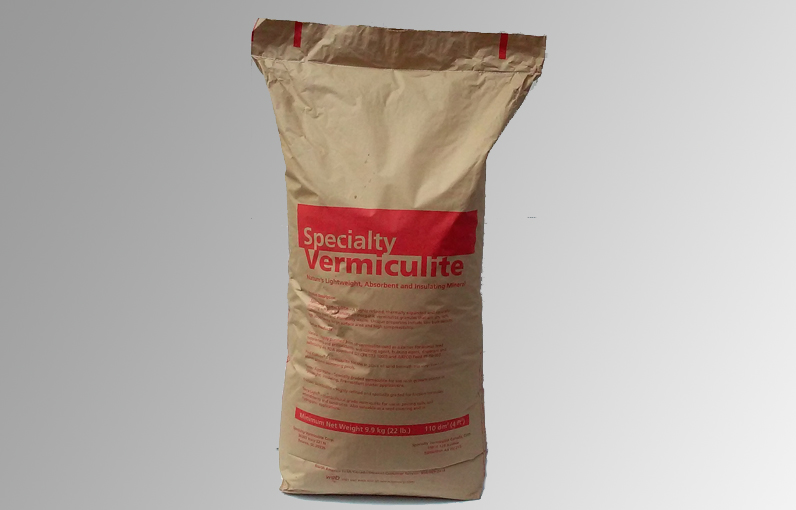 Vermiculite, silicato de aluminio y magnesio para retención de humedad en sustratos